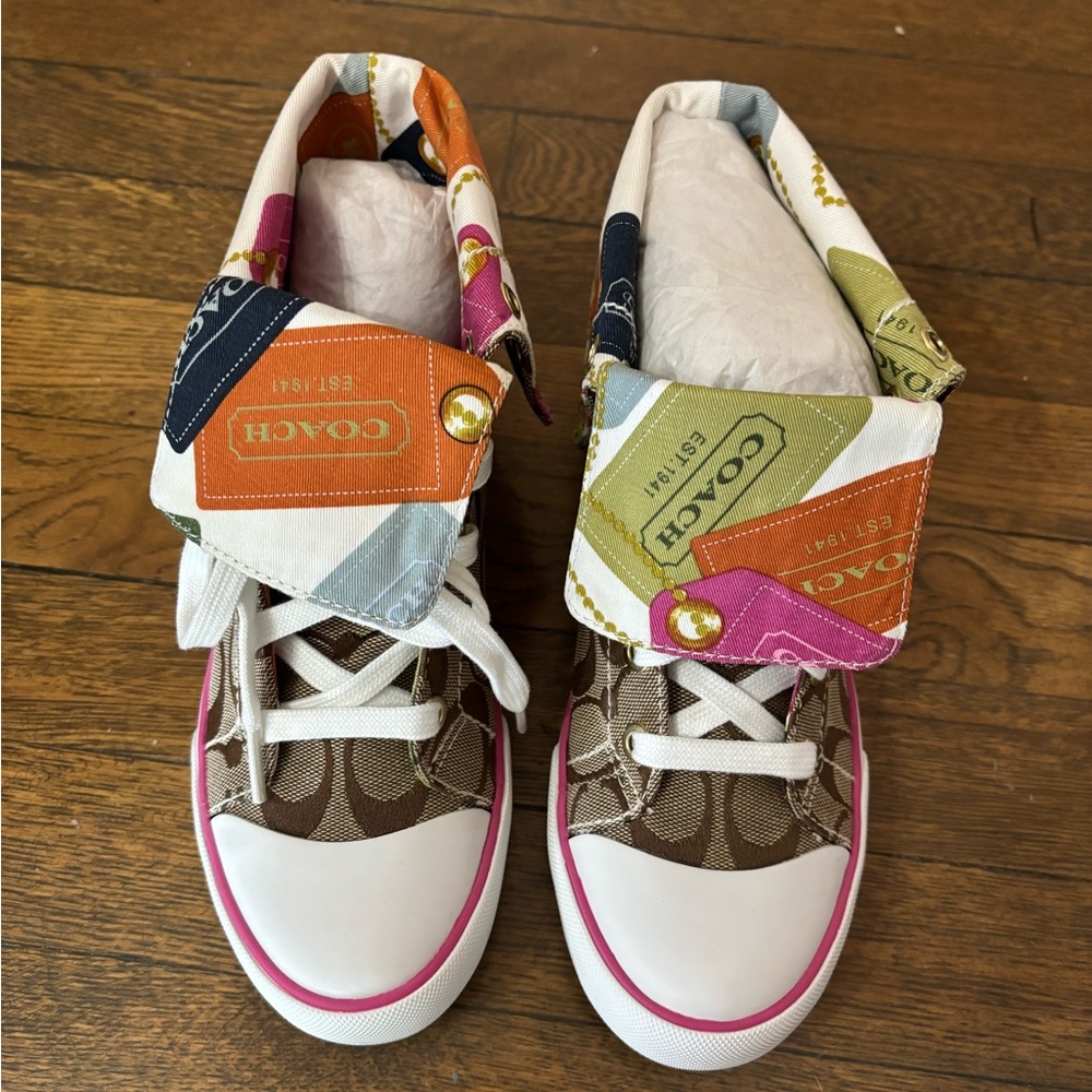 Coach Patchwork High-Top Sneakers